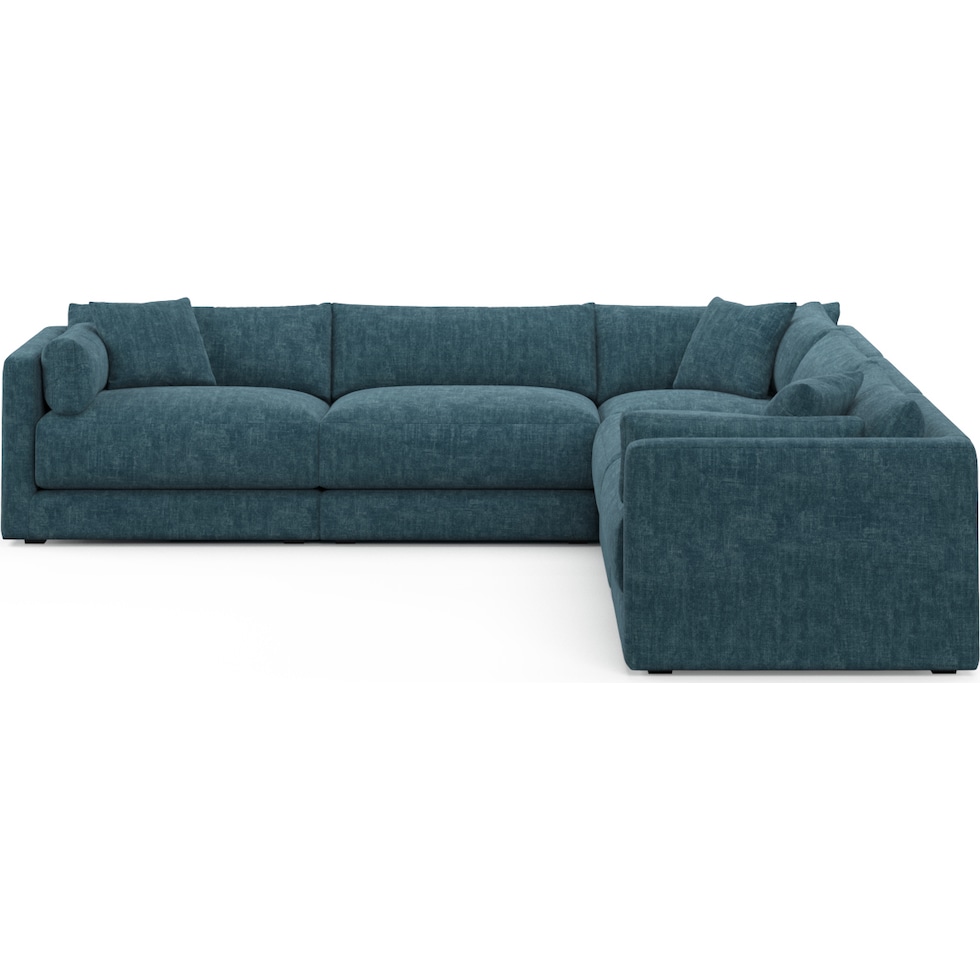 malibu blue sectional   