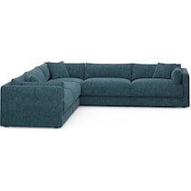 malibu blue sectional   