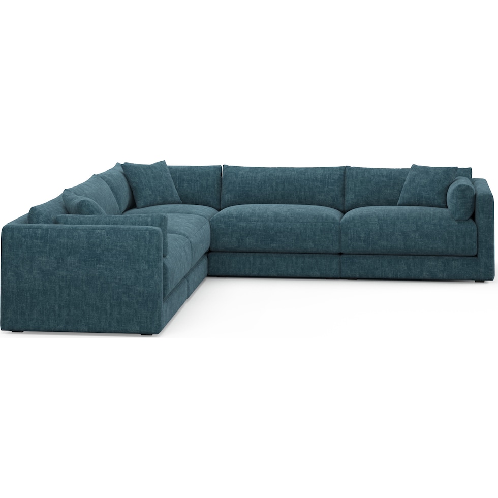 malibu blue sectional   