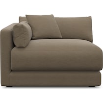malibu dark brown left arm facing chair   