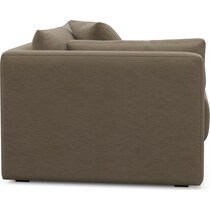 malibu dark brown left arm facing chair   