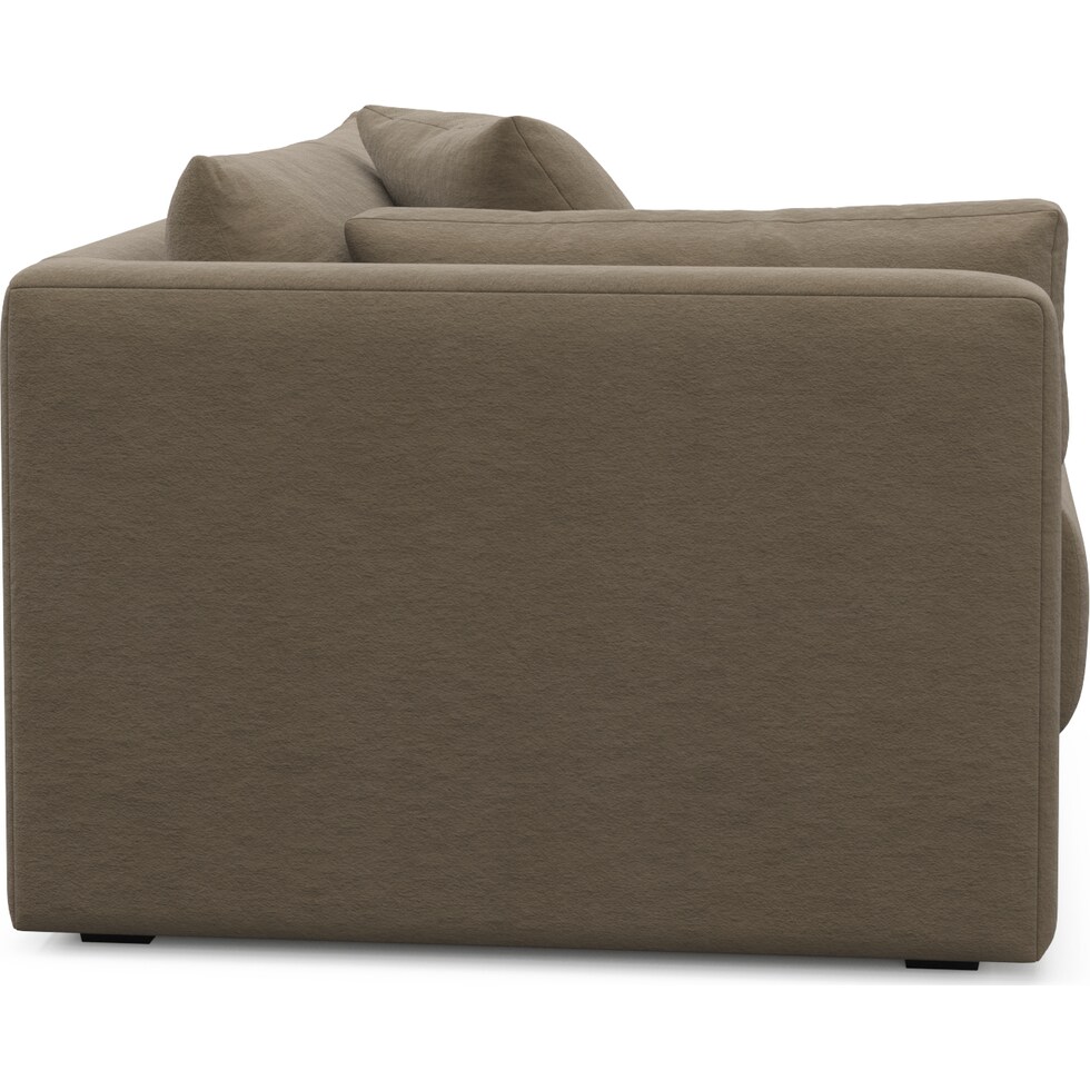 malibu dark brown left arm facing chair   