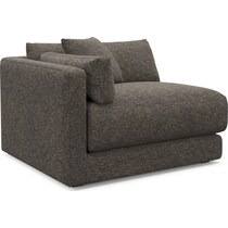 malibu dark brown left arm facing chair   