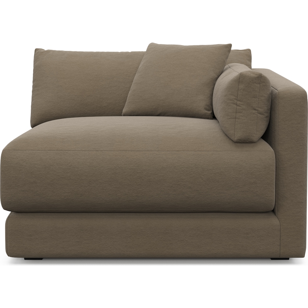 malibu dark brown right arm facing chair   