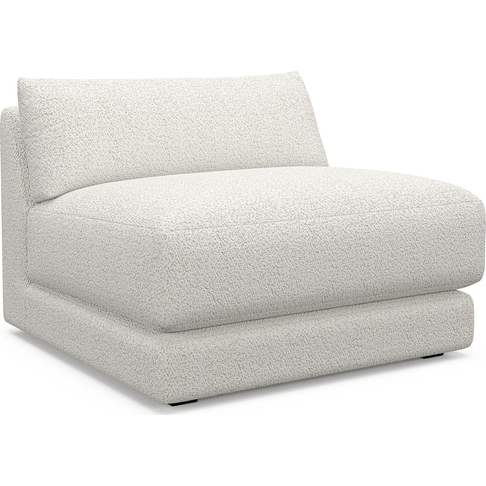 malibu gray armless chair   