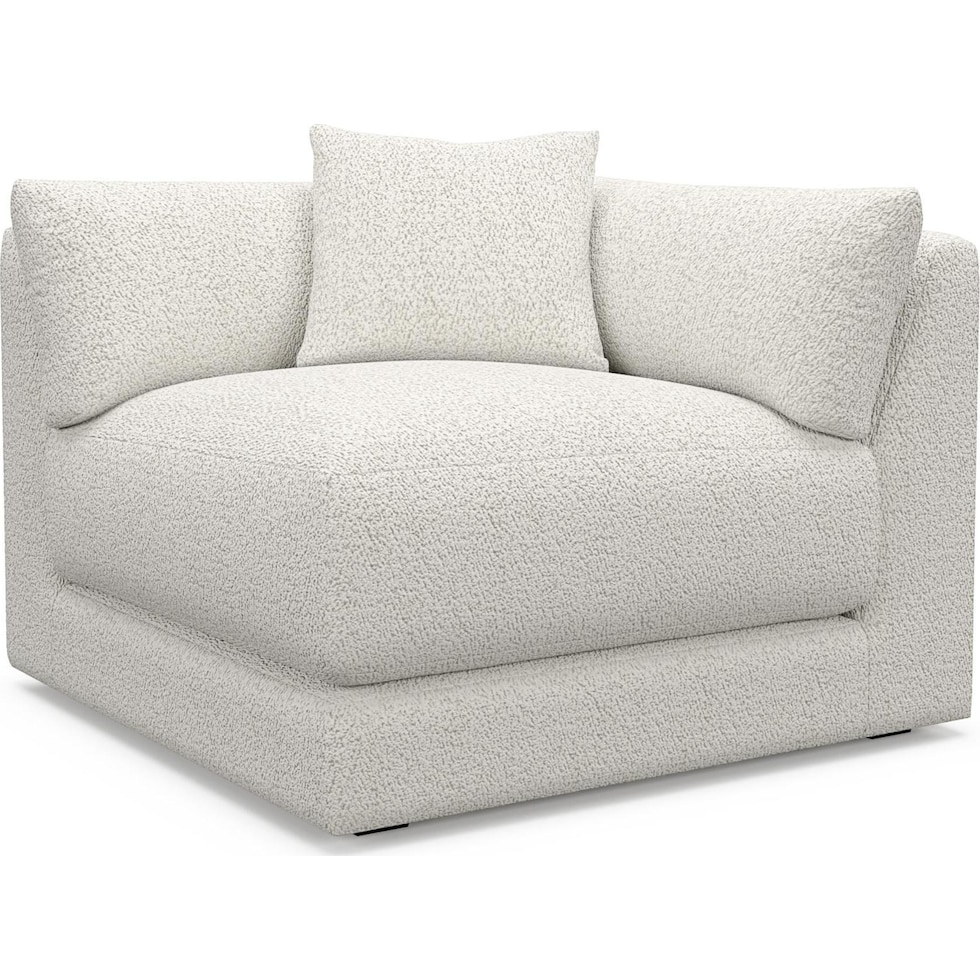 malibu gray corner chair   