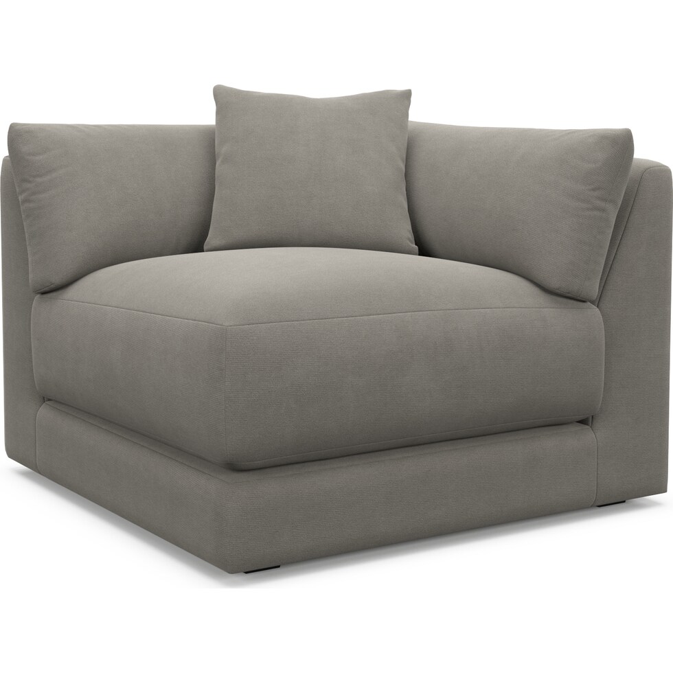 malibu gray corner chair   