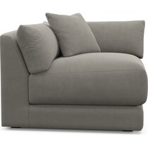 malibu gray corner chair   