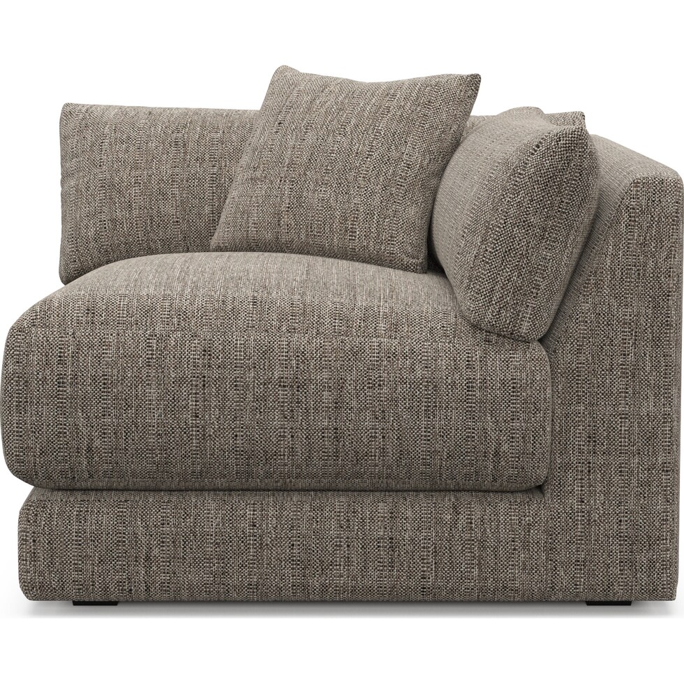 malibu gray corner chair   