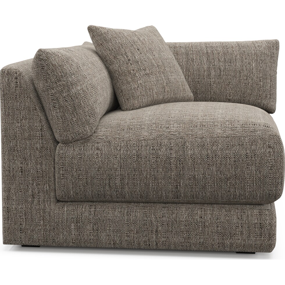 malibu gray corner chair   