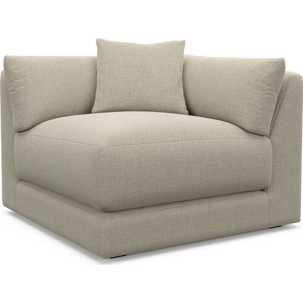 malibu gray corner chair   