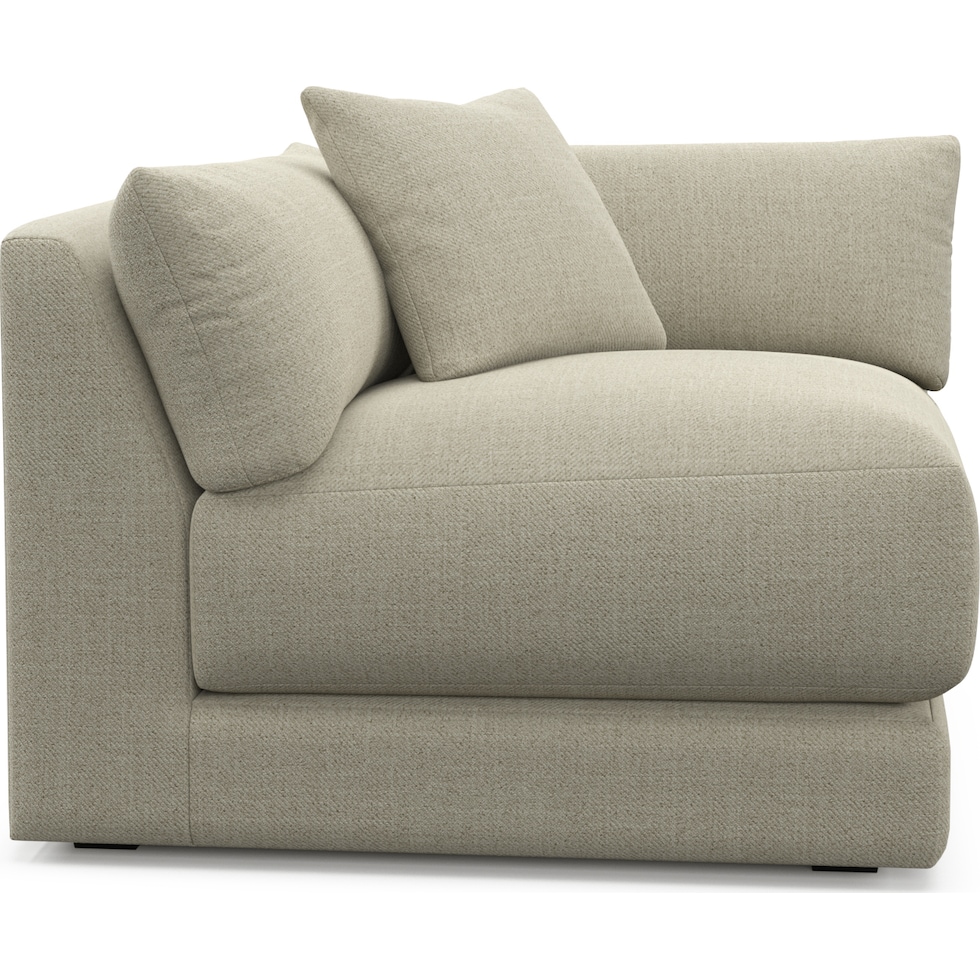 malibu gray corner chair   