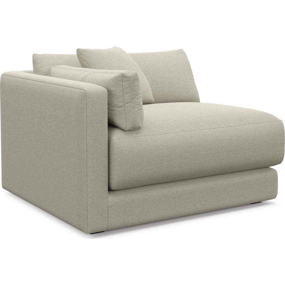 malibu gray left arm facing chair   