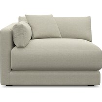 malibu gray left arm facing chair   