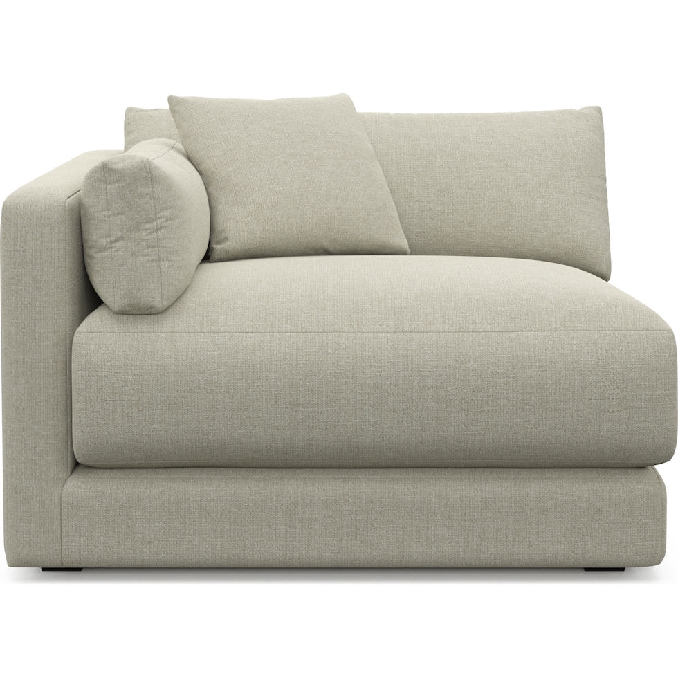 malibu gray left arm facing chair   