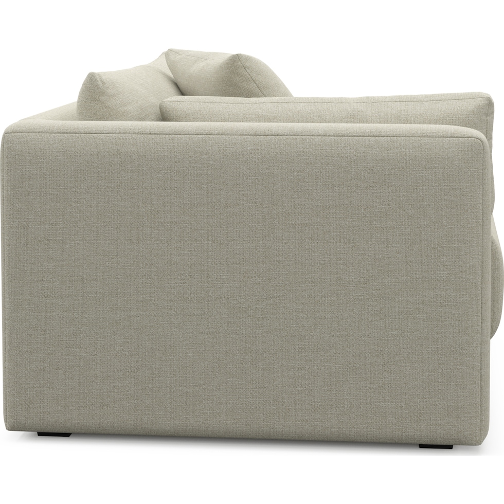 malibu gray left arm facing chair   