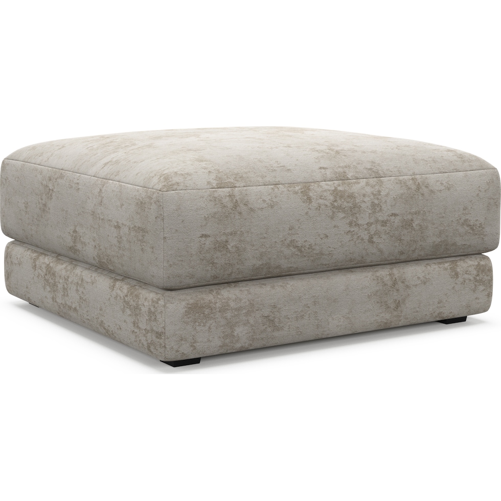 malibu gray ottoman   