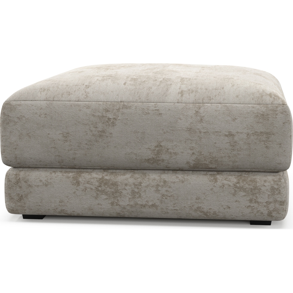 malibu gray ottoman   