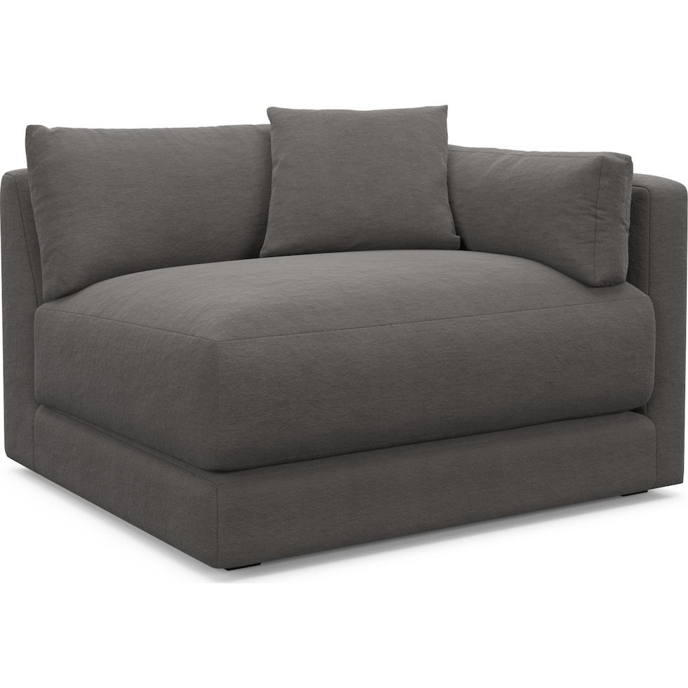 malibu gray right arm facing chair   