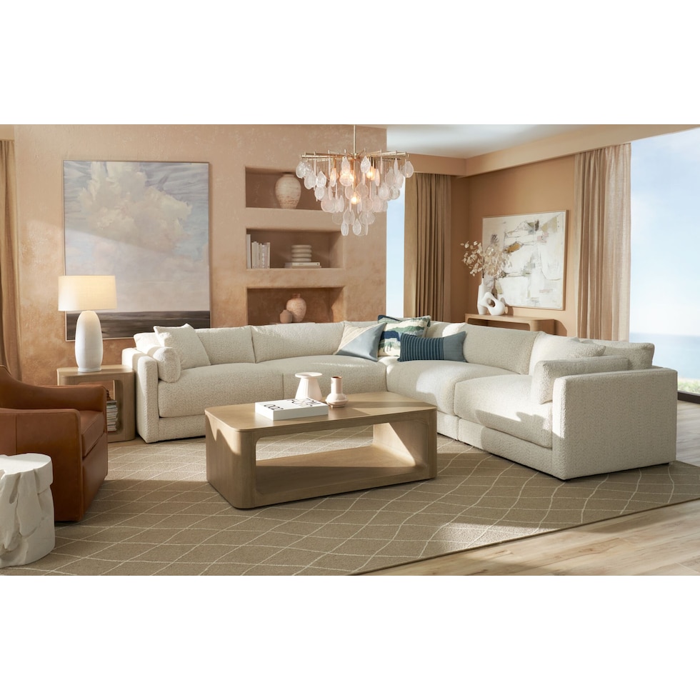 malibu gray sectional   