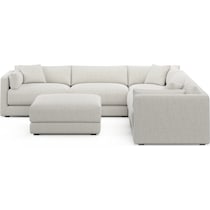 malibu gray sectional   