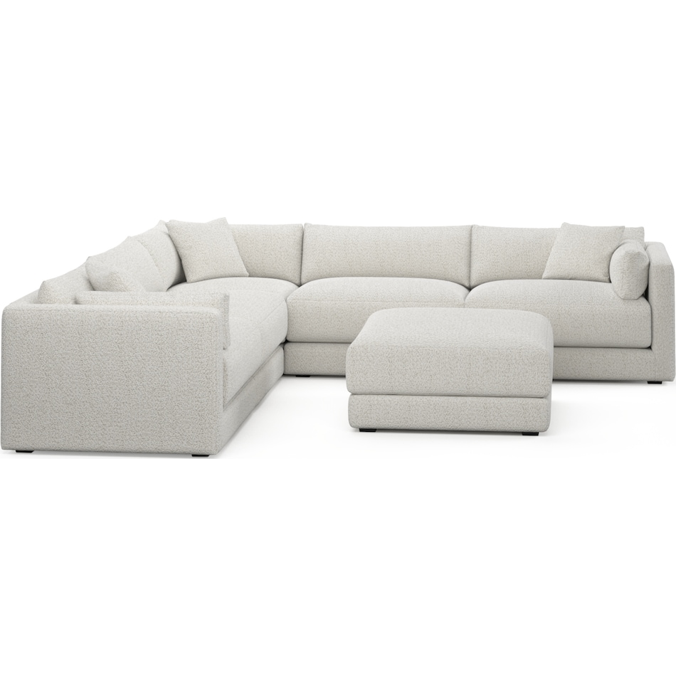 malibu gray sectional   