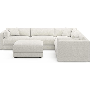 Malibu 5-Piece Sectional and Ottoman
