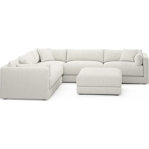 malibu gray sectional   