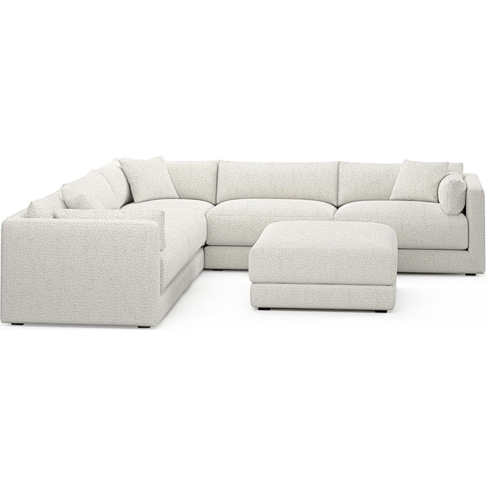 malibu gray sectional   