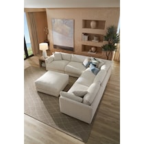 malibu gray sectional   