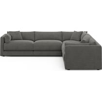 malibu gray sectional   