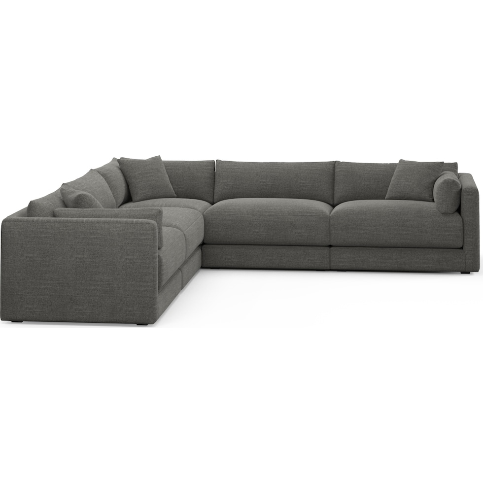 malibu gray sectional   