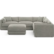 malibu gray sectional   