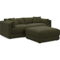malibu green sectional   