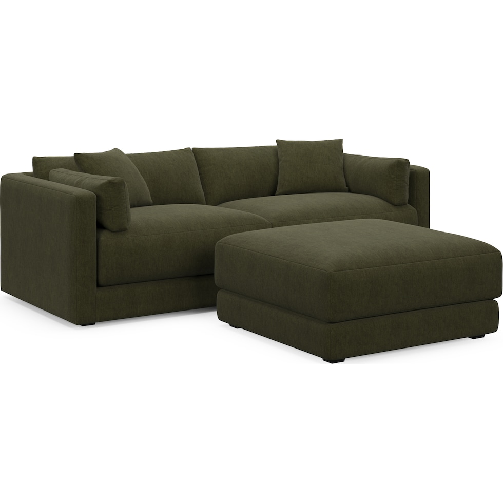 malibu green sectional   