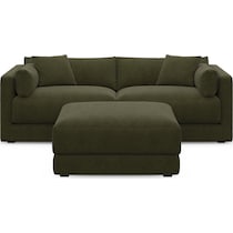 malibu green sectional   
