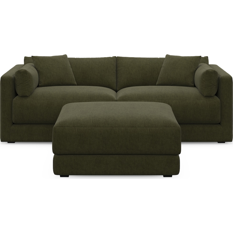 malibu green sectional   
