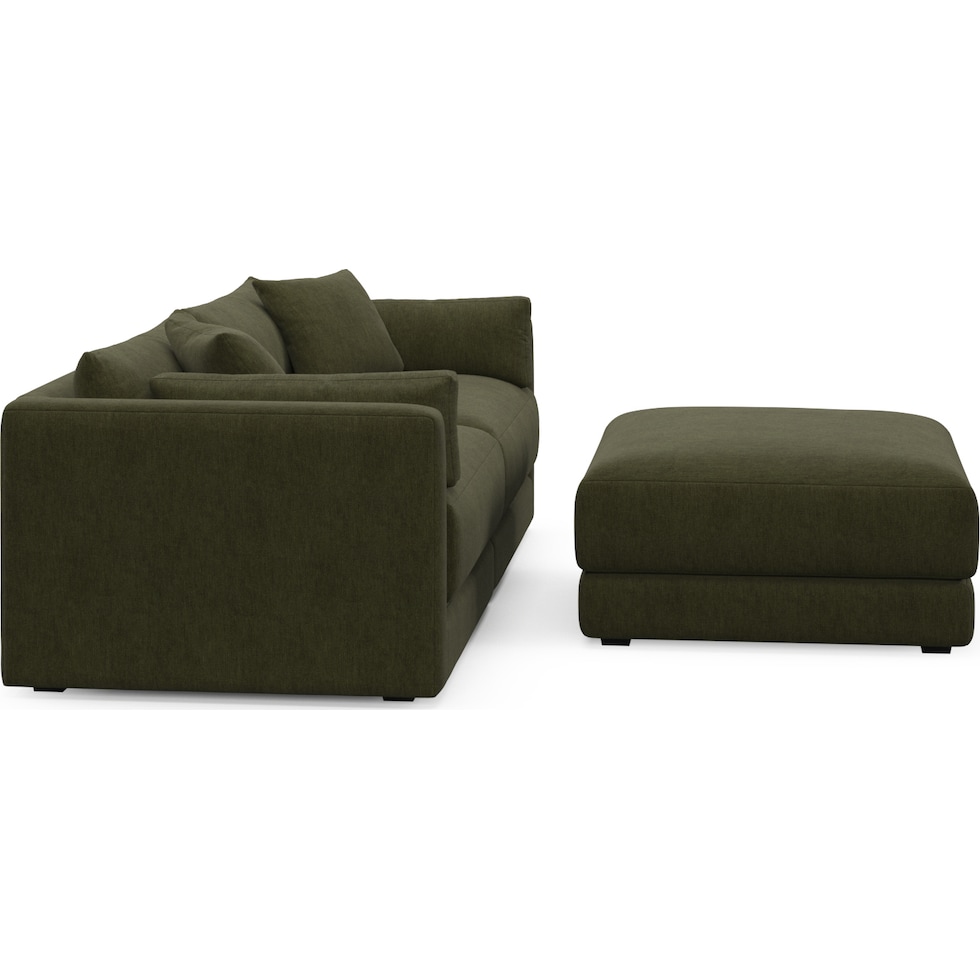 malibu green sectional   