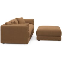 malibu light brown sectional   