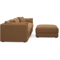 malibu light brown sectional   