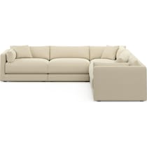 malibu light brown sectional   