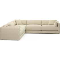 malibu light brown sectional   