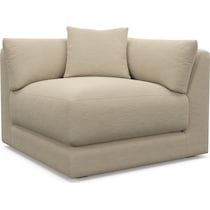 malibu neutral corner chair   