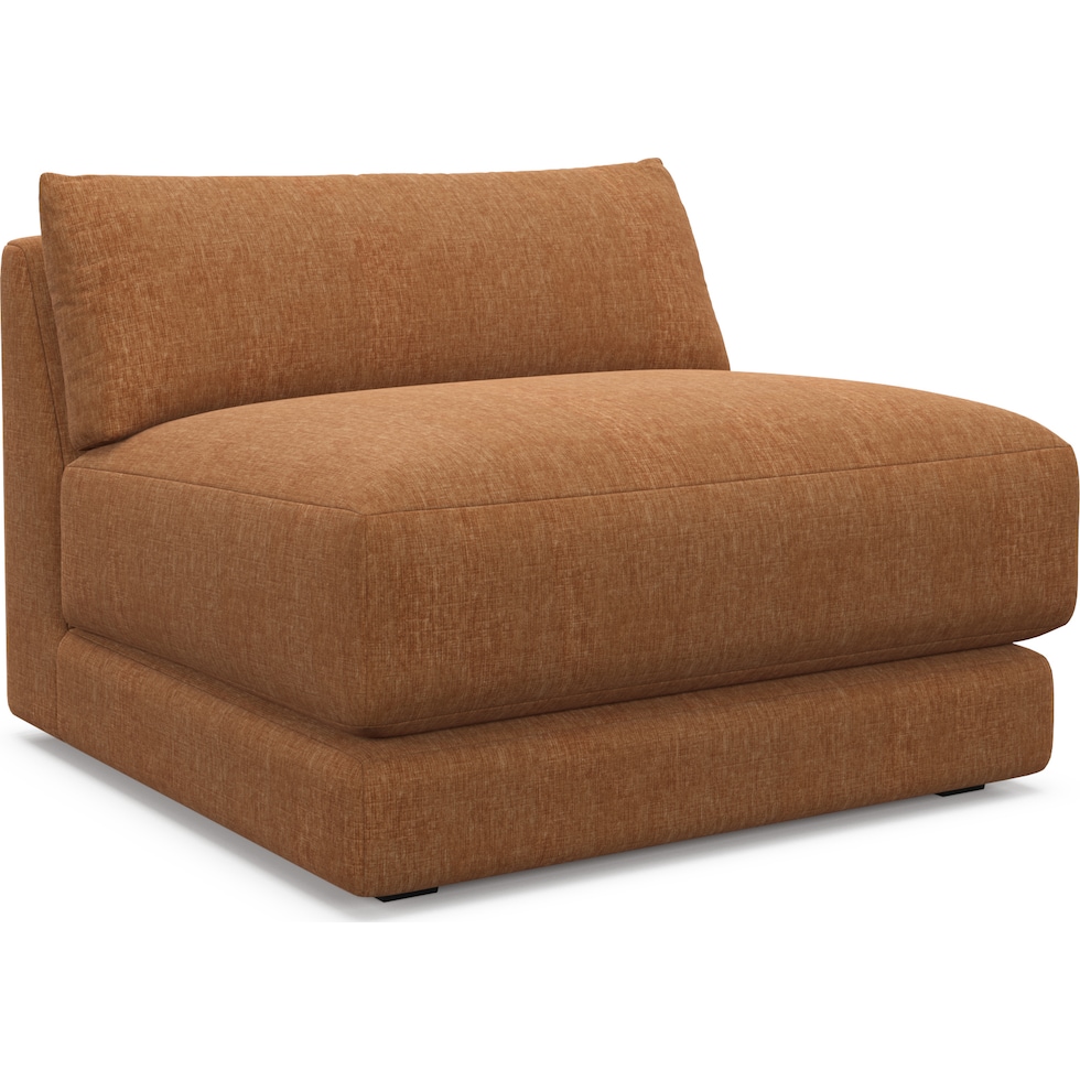 malibu orange armless chair   