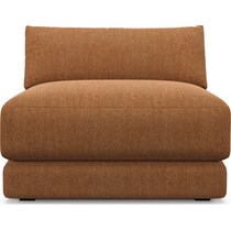 malibu orange armless chair   