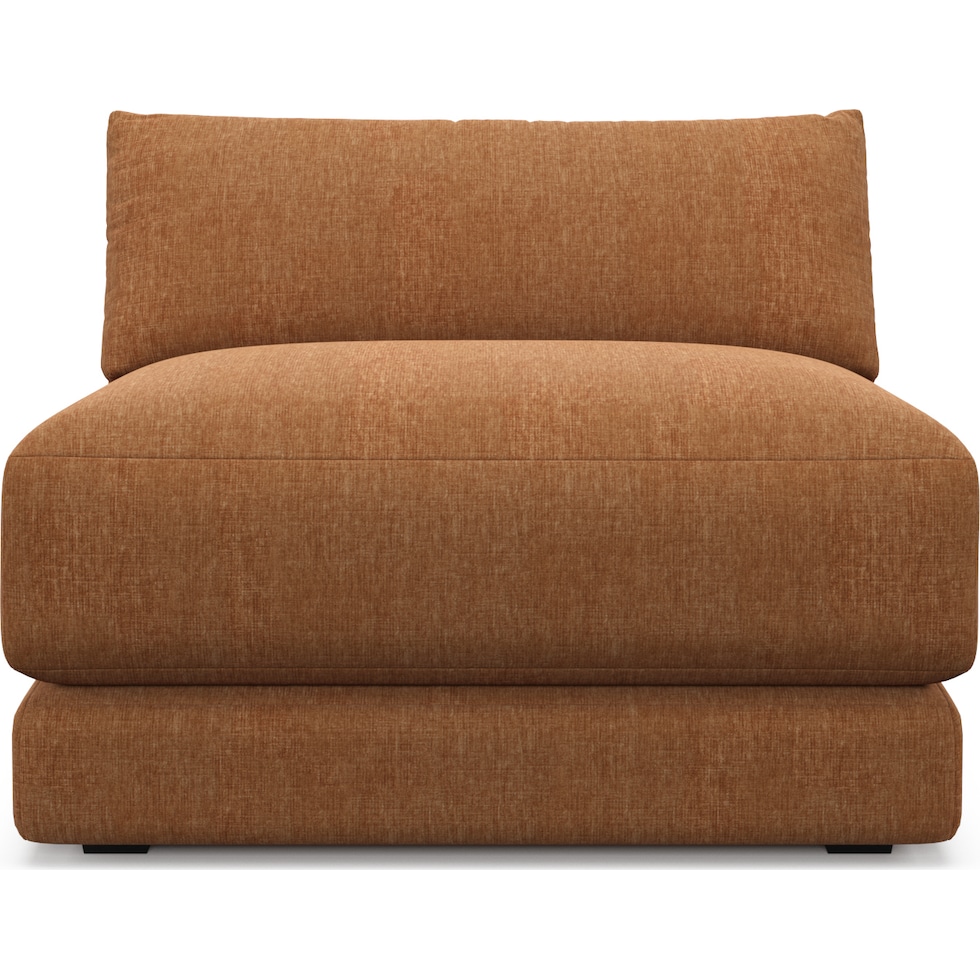 malibu orange armless chair   