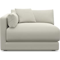malibu white left arm facing chair   