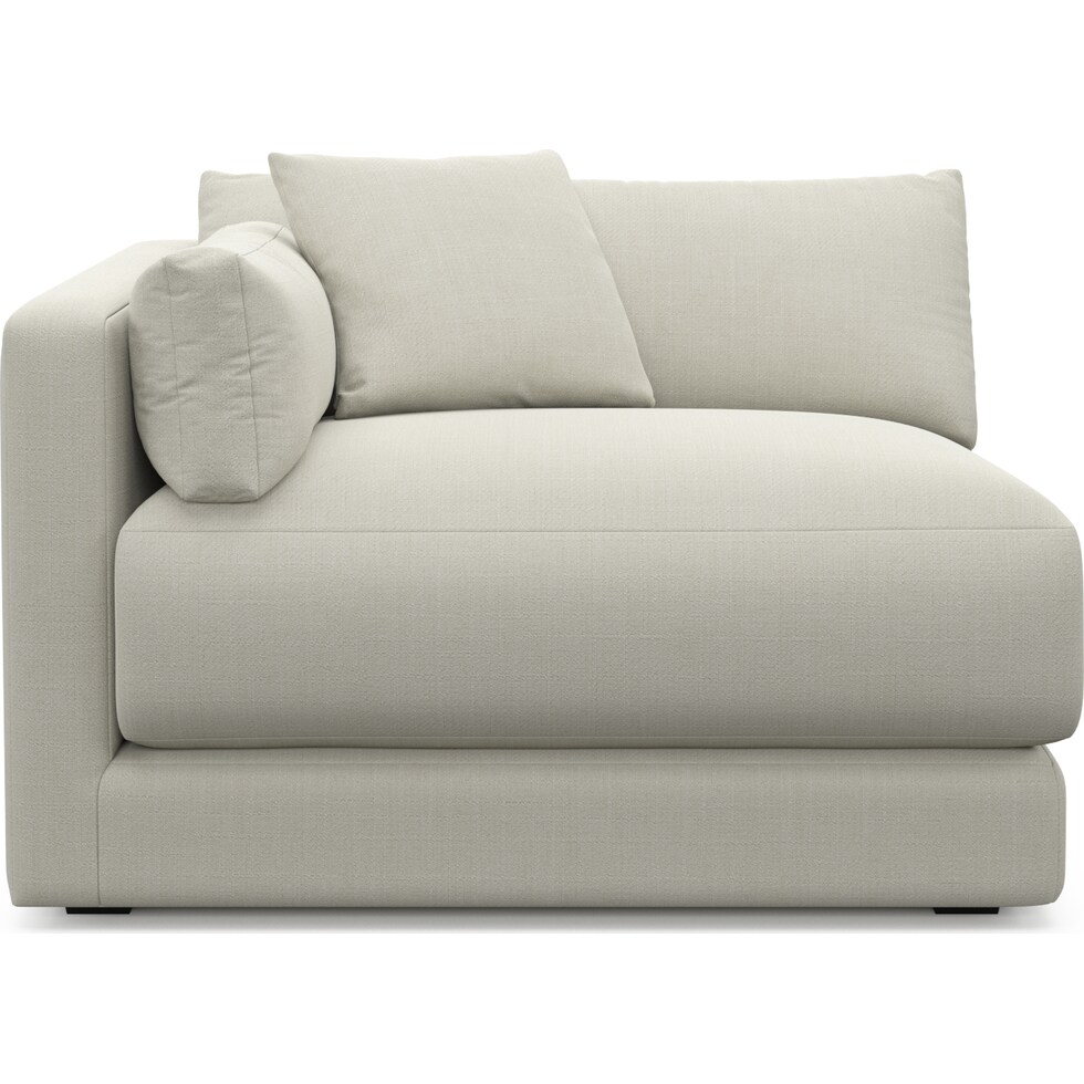 malibu white left arm facing chair   