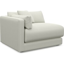 malibu white left arm facing chair   