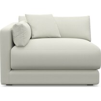 malibu white left arm facing chair   